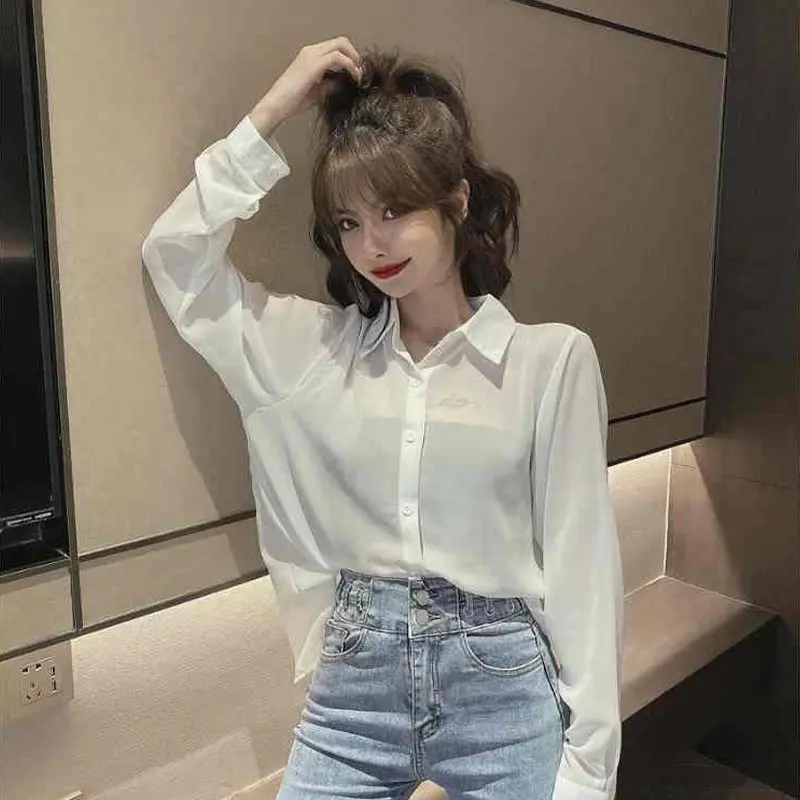 Sexy Backless Beaded Women Club Party Shirts Casual Long Sleeve See Through Blouse Summer Fashion Loose Top Female Clothing 2022