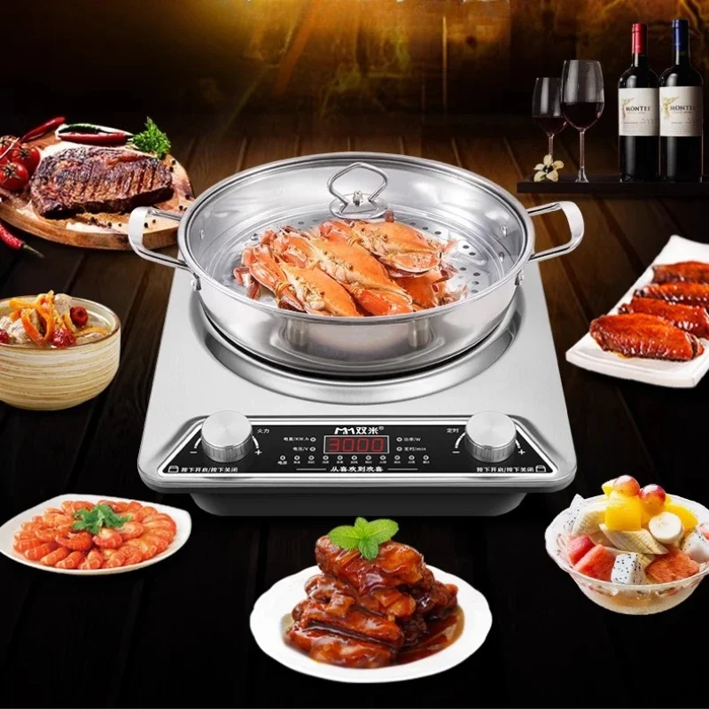 new Concave induction cooker, household high-power stir-frying 3000w induction cooker embedded rear kitchen concave stove