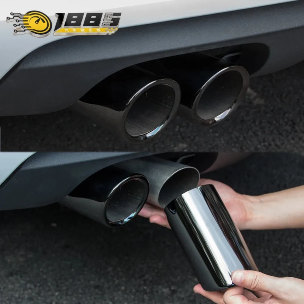 

1 шт. 18307610634 18307536038 накладка на глушитель, крышка трубы, глушитель из нержавеющей стали, выхлопная труба для BMW F02 F35