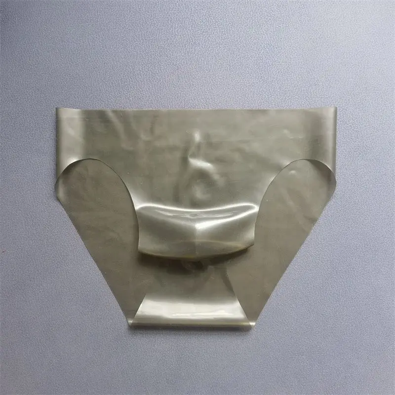 Mens Underwear Briefs Latex for Men Bulge with Pouch Hombre Black Underpants Boys Soft Sexy Male Panties Dance Club Wear Elastic