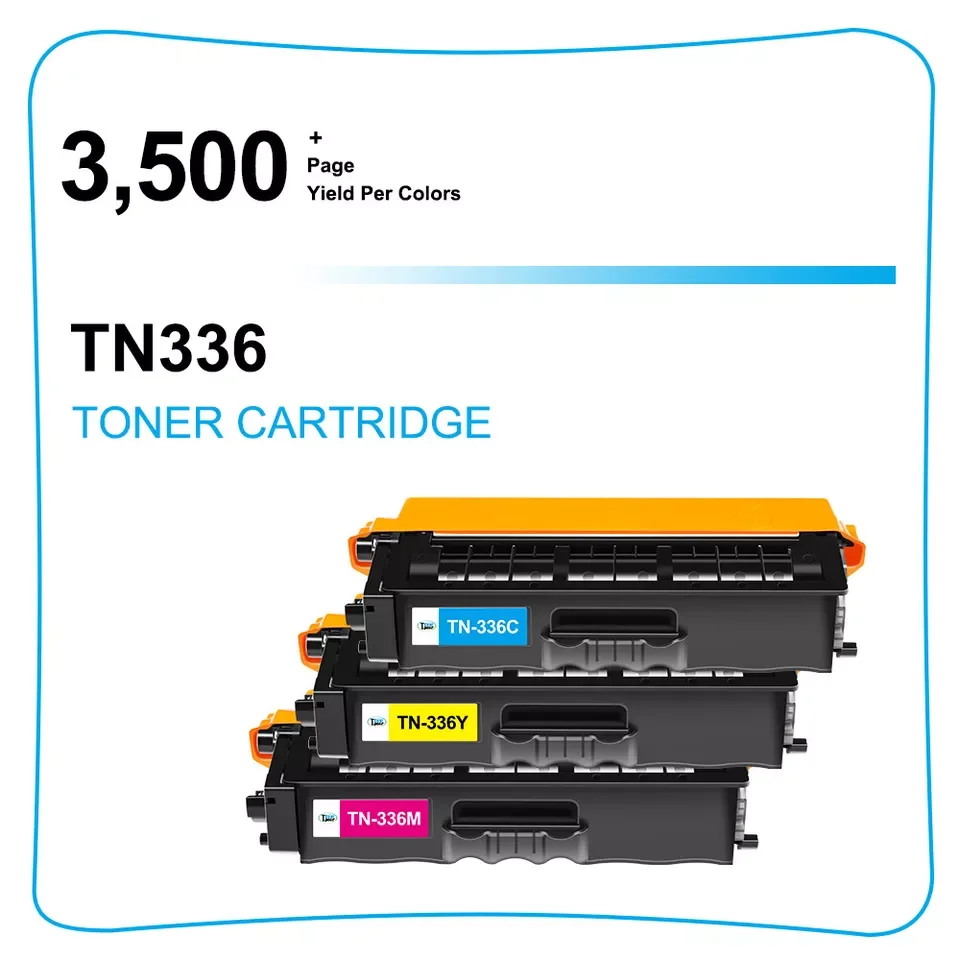 3PK Color TN-336 TN336 Toner For Brother HL-L8350CDW MFC-L8850CDW MFC-L8600CDW