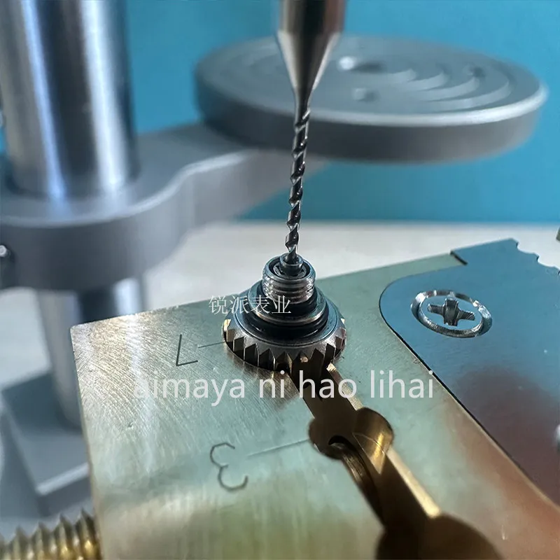 High Precision Watch Repair Drill Press 0.01mm Accuracy for Watch Crown Stem Broken Screw Removal Reversible Speed Control Tool