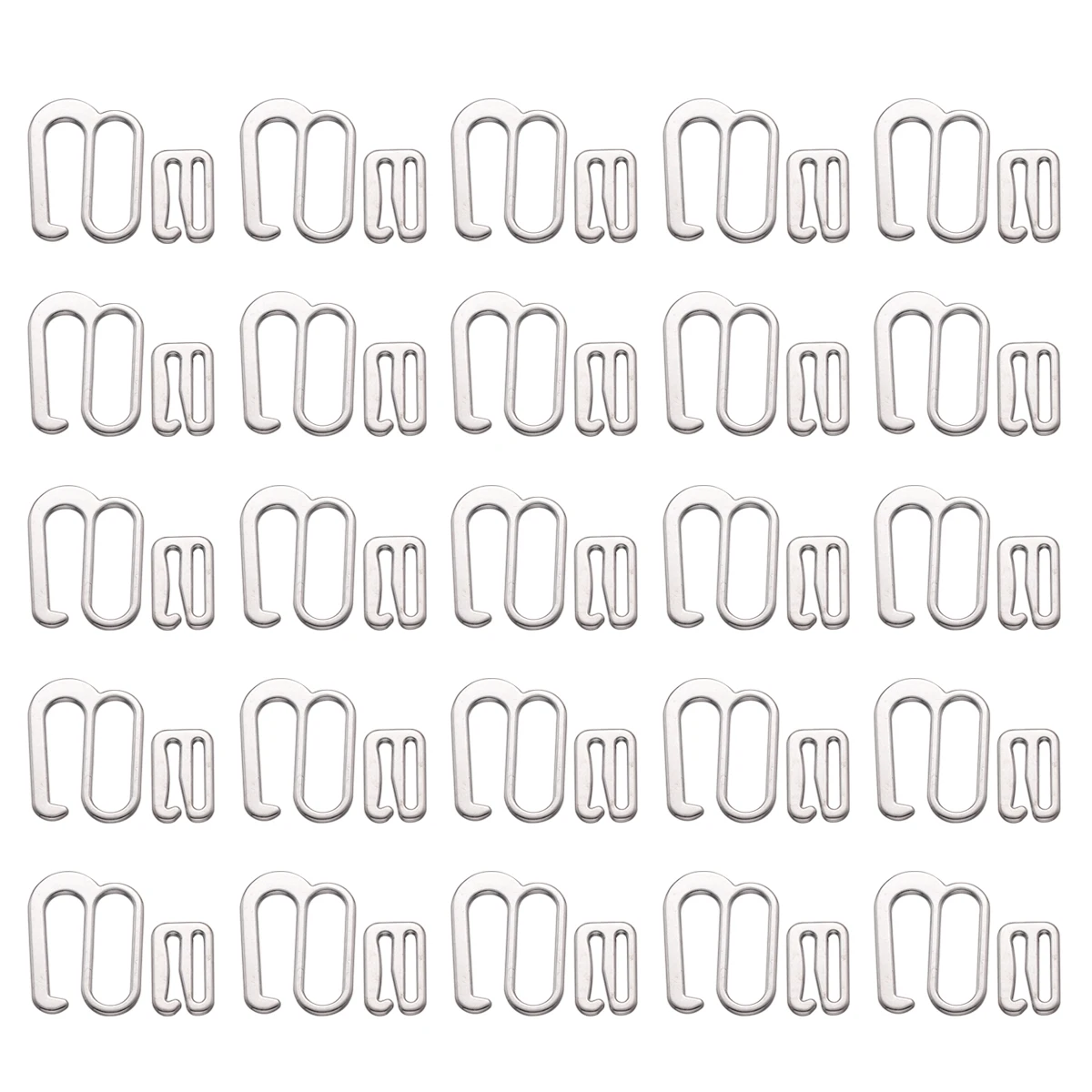 

50pcs Bra 20mm Diameter Adjustable Non Slip Underwear Bra Clasp Clasp Underwear Buckle Shoulder Strap Fastener