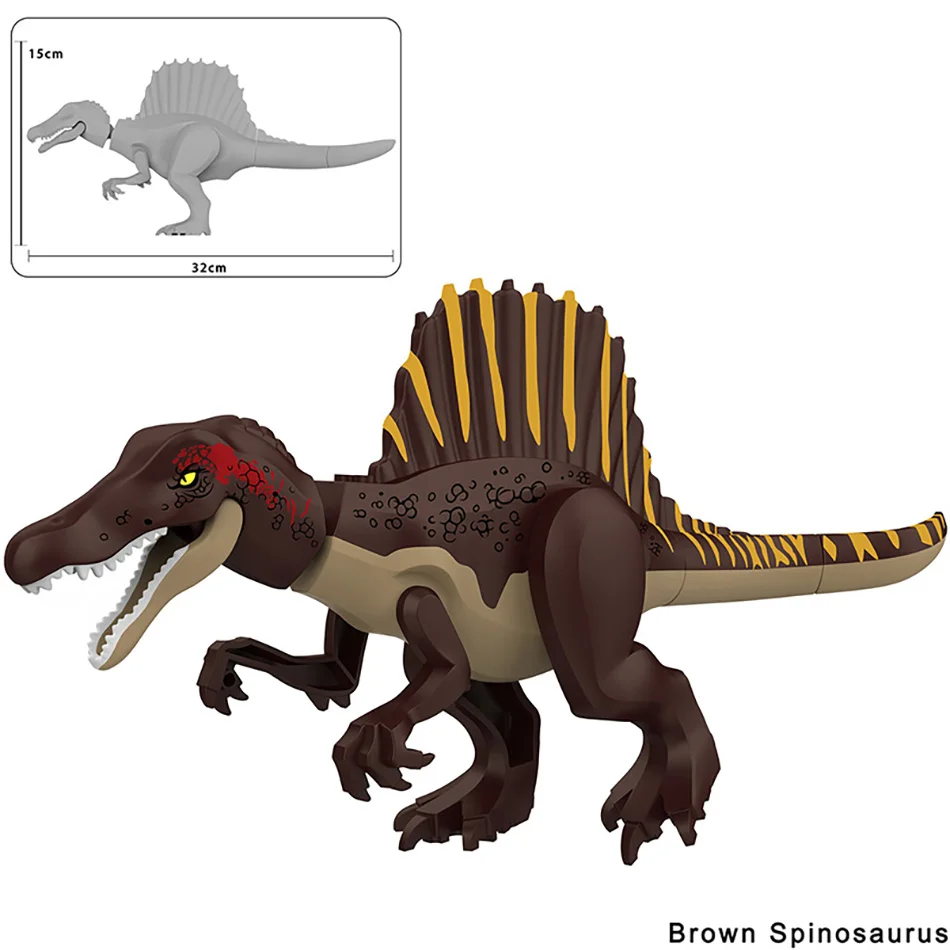 Jurassic Dinosaurier-Welt Großes Spinosaurus-Modell Bausteine-Set DIY Jurassic Dino Park Montage-Spielzeug für Jungen Geschenke