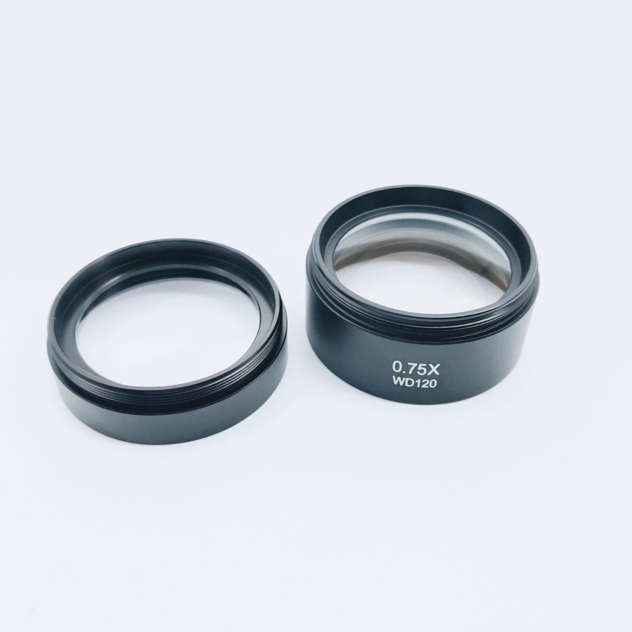 

Stereo Microscope Auxiliary Objective Lens 0.3X 0.5X 0.75X 1X 1.5X 2X M42 Barlow Lens 42mm Thread High Light Transmittance
