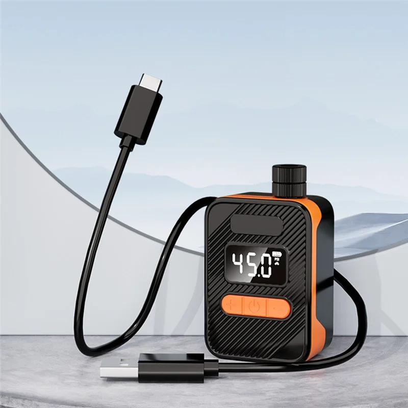 

【Hot Cake】Electric Bike Pump Mini Bicycle Air Pump Electric Mountain Road Bicycle Air Pump Portable Household General