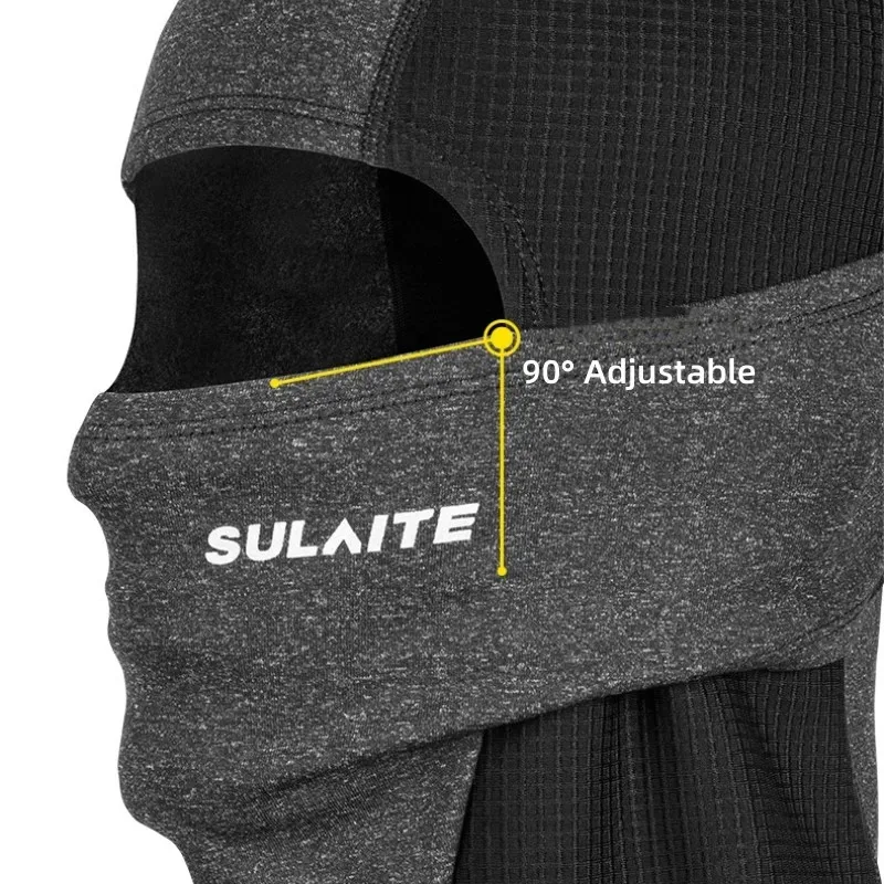 SULAITE Motorcycle head cover neck warm windproof winter fleece warm riding face mask unisex full face headwear