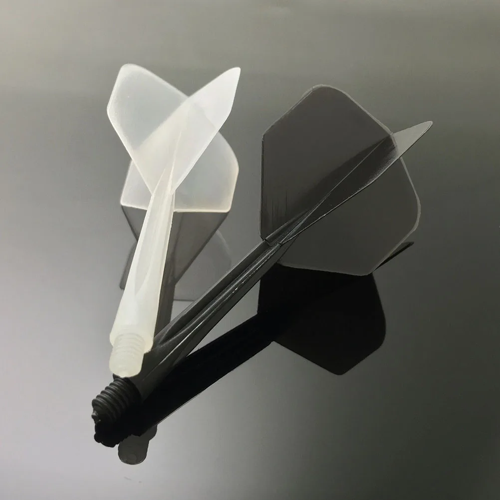 Vols de fléchettes en plastique à fil fin, 6 pièces, ailes de remplacement transparentes et durables pour accessoires de sport, ensemble cadeau d'intérieur et d'extérieur