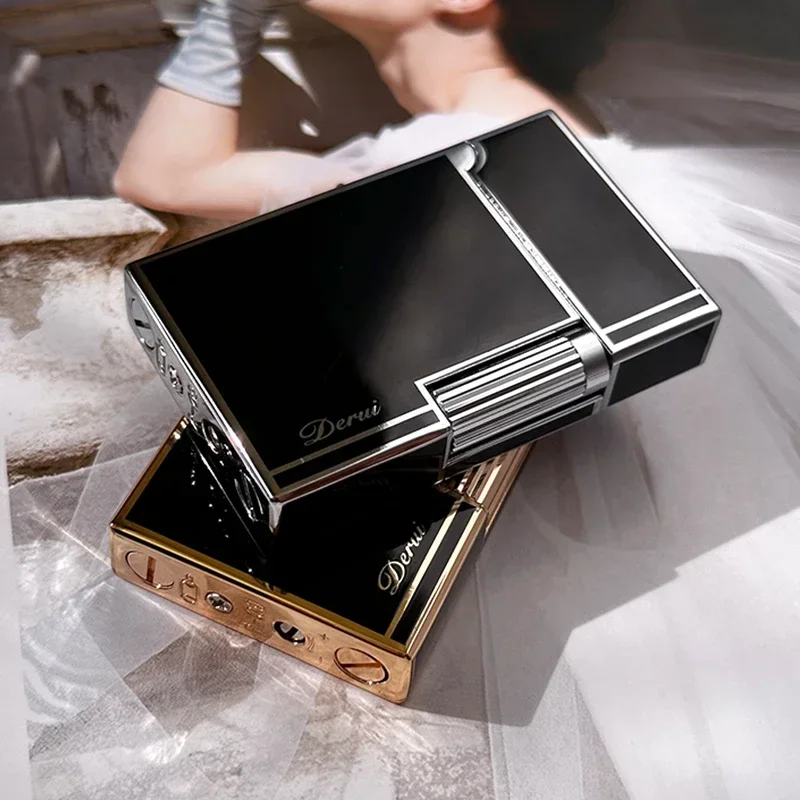 حار ديري الإبداعية غاز البوتان يندبروف مستقيم ولاعة معدنية المحمولة حجم كبير الرجال هدية مربع ولاعة السجائر بالجملة. #5