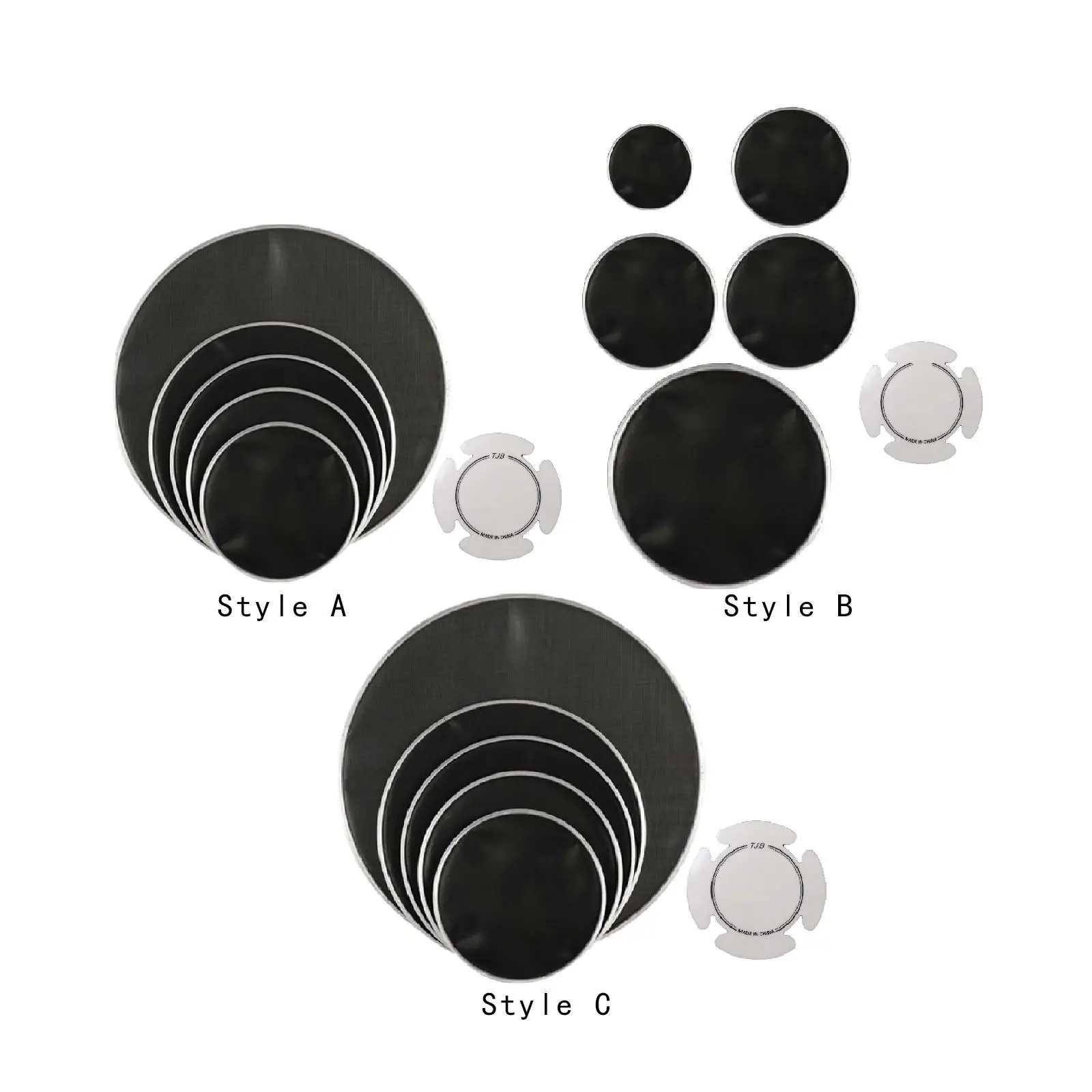 

5Pcs Drum Head Practical Quietly Practice Percussion Parts Reduces Volume Drum Set Head Skin for Beginners Adults Practice Kids