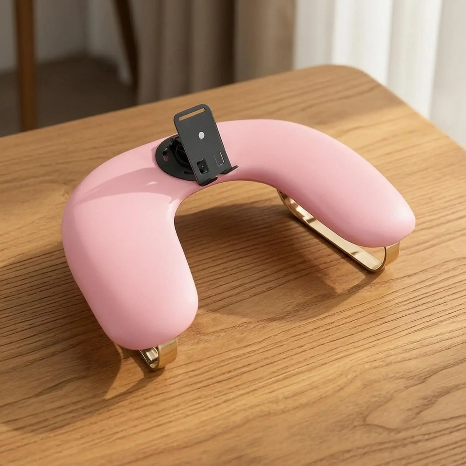 Adjustable Manicure Armrest Chair with Phone Mount for Nail Designs and Salon Nail Art Station 5