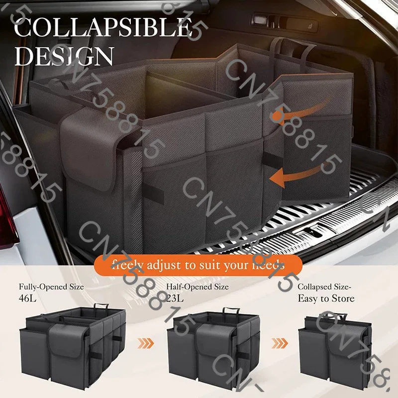 

trunk storage box, foldable car backup storage box, car large-capacity storage box