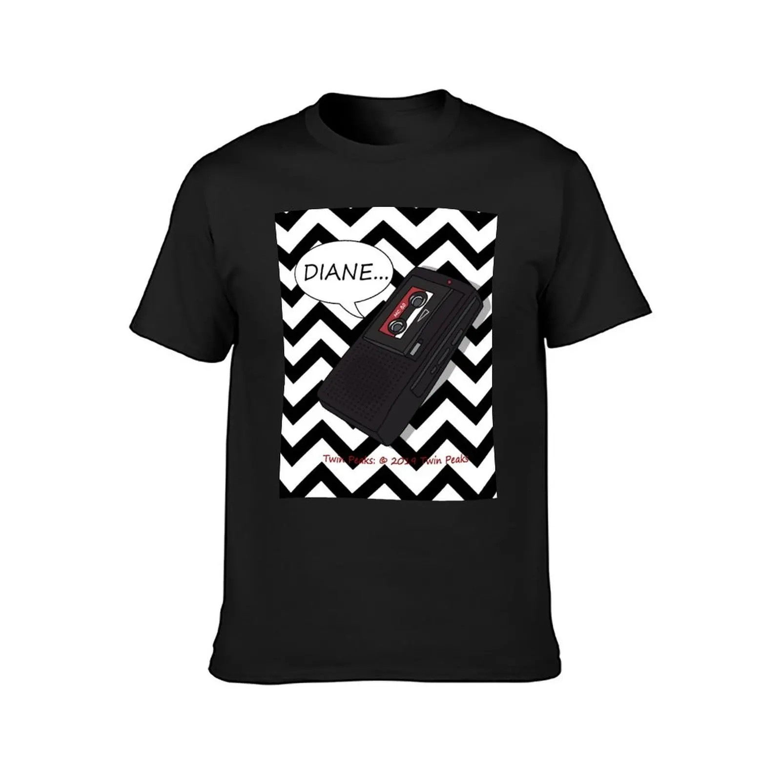 Twin Peaks - Voice Recorder T-Shirt tops blanks mens clothes