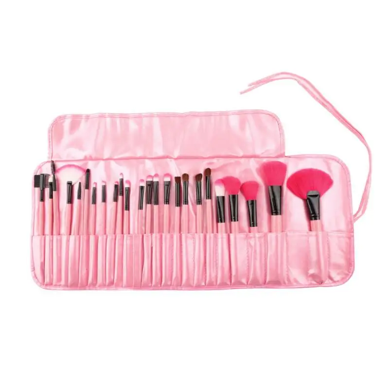 Set di pennelli per trucco da 24 pezzi con custodia Set di pennelli per trucco completo multi-tipo Pennello per fondotinta in polvere Strumento cosmetico professionale