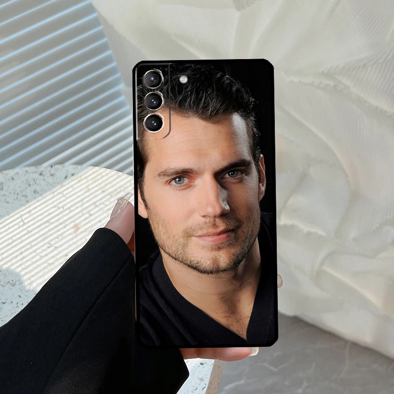 Henry Cavill Phone Case For Samsung Galaxy S21 S22 S23 Ultra Note 20 S8 S9 S10 Note 10 Plus S20 FE Cover