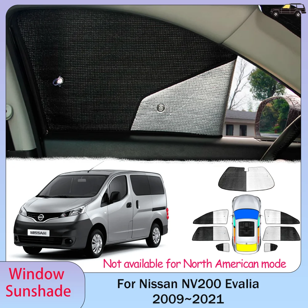 For Nissan NV200 Evalia 2009~2021 2010 2011 2012 2013 2014 2015 Car Sunshade Windshield Sun Shade Protector Parasol Accessories