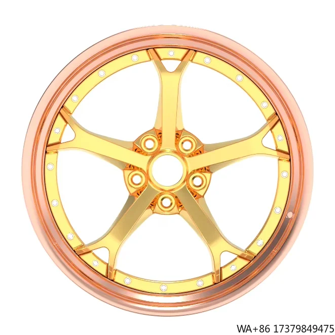 

New Design 2-piece Forged Wheel Aftermarket Rim Alloy Wheel for Modification Car Racing Wheel