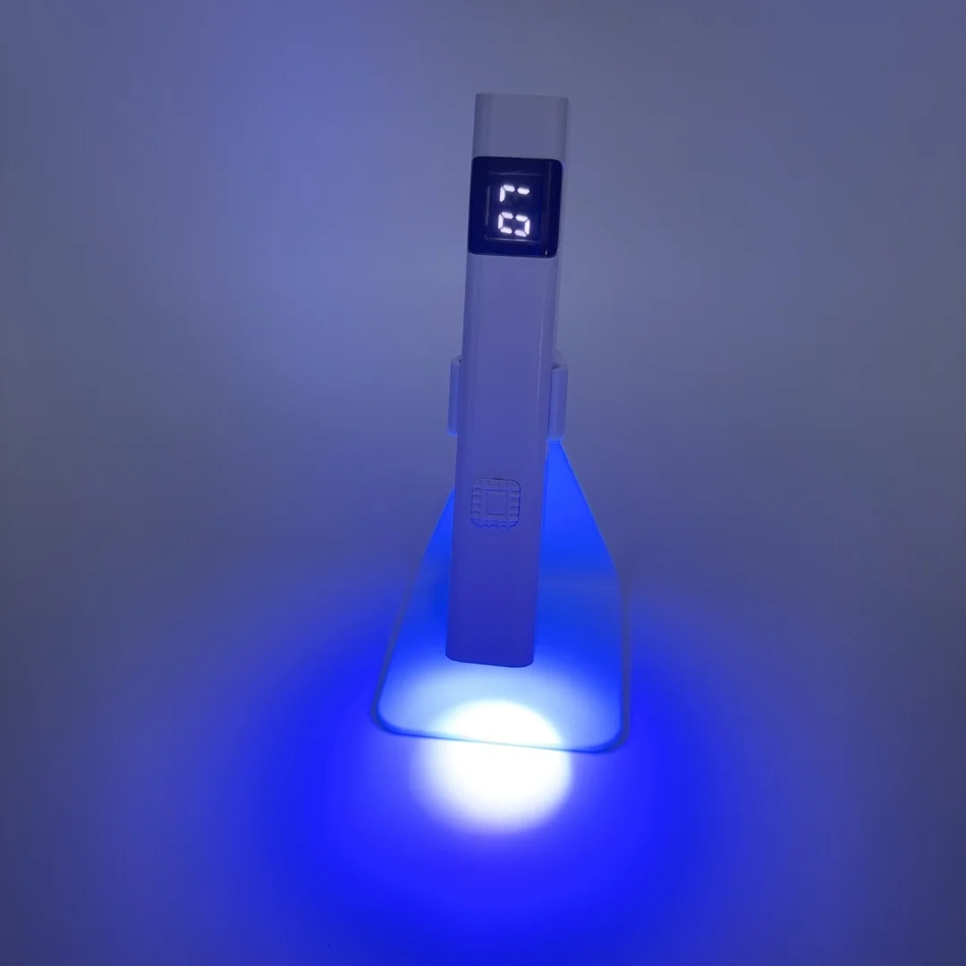 ポータブルミニネイルUV LEDランプライトスマートネイルスクリーンディスプレイ乾燥機ネイルアートツール懐中電灯家庭用マニキュアサロン