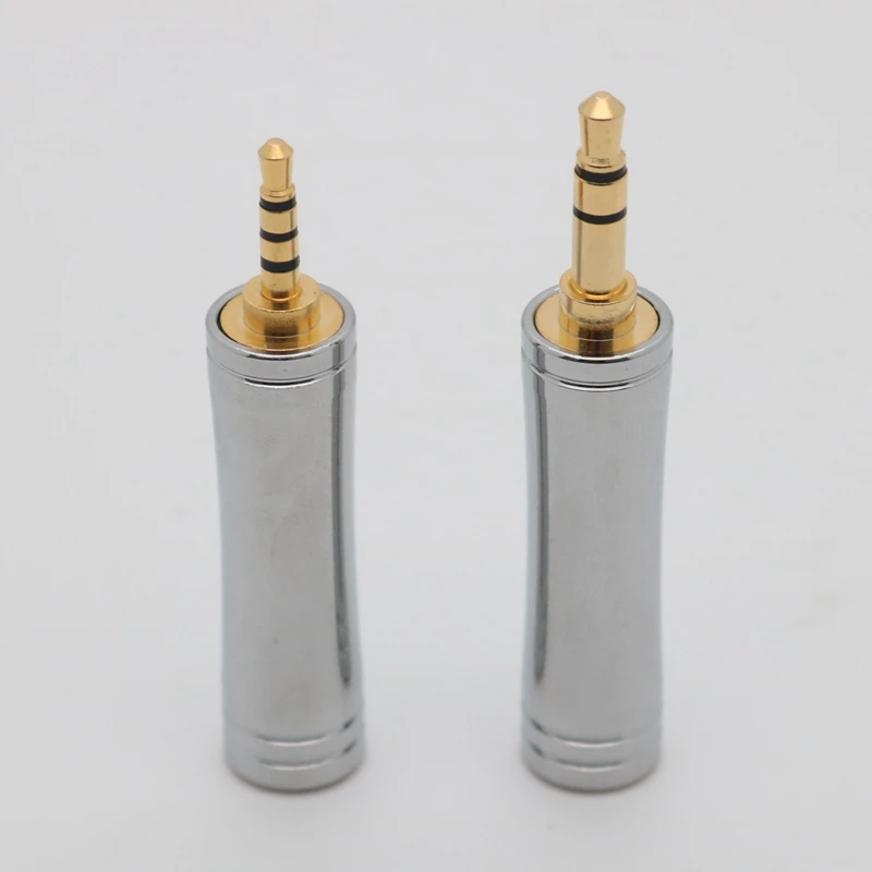 XINHS ไม่มีสาย,โลหะสแตนเลสสตีลเชลล์,ปลั๊กชุบทอง2.5 4.4หญิง3.5ชาย,2.5ชาย