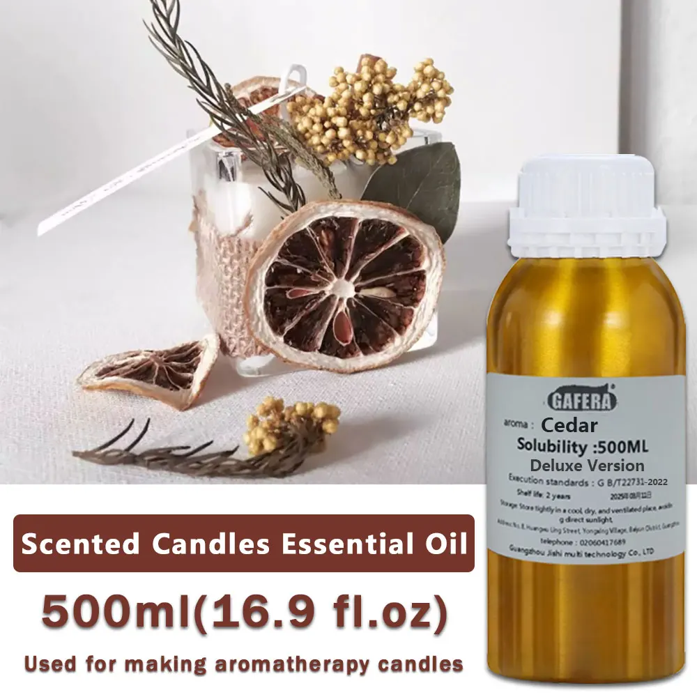 

GAFERA 500ml (16.9 fl.oz) Freesia/Lime Basil And Citrus/Jasmine/Rose Candle Essential Oil -Scent Candle Oil For Candle Making