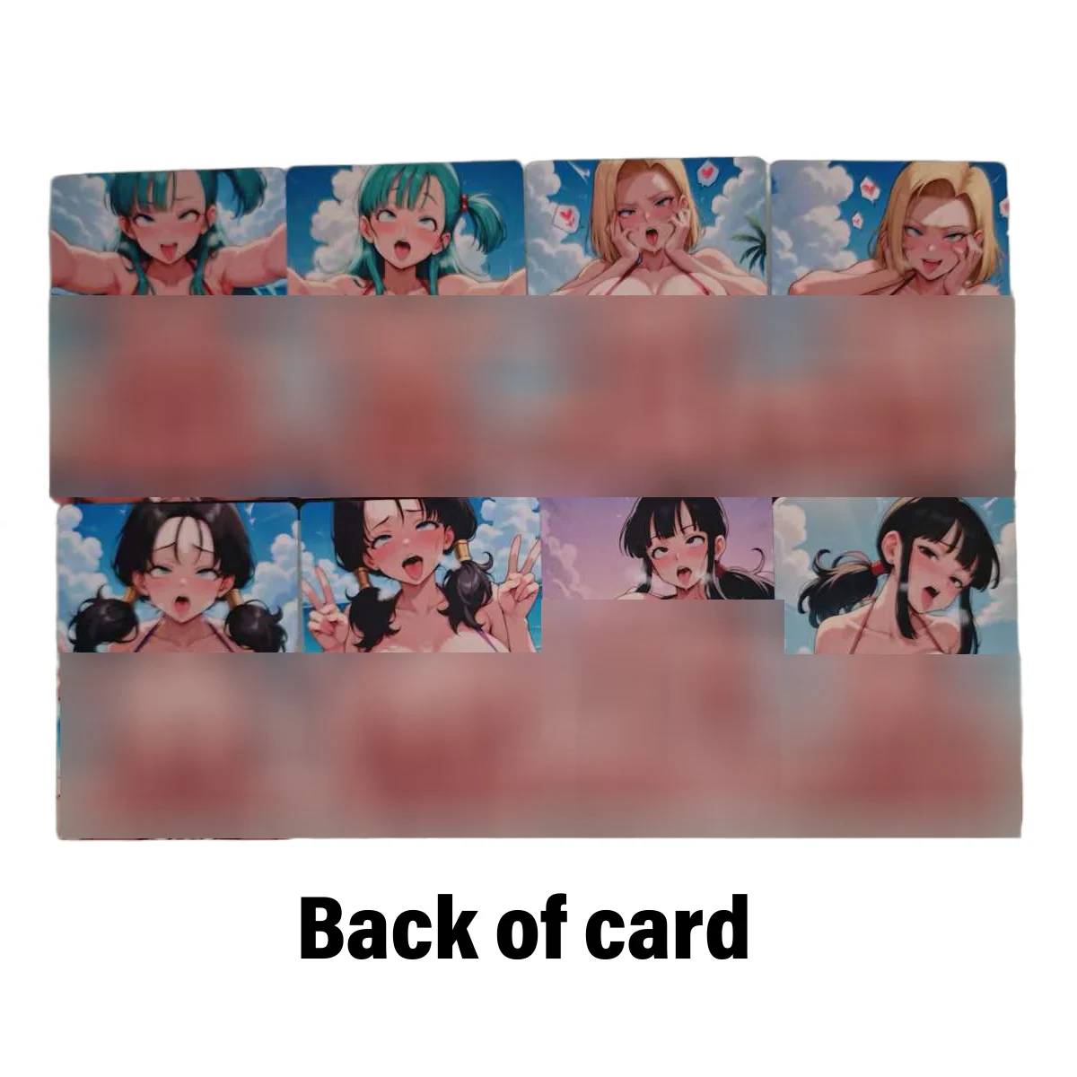 8 Teile/satz Android 18 Sexy Karte Bulma Videl Doppelseitiger Druck Kein Mosaik Aldult Unzensierte Sammelkarte 18+ ACG Anime