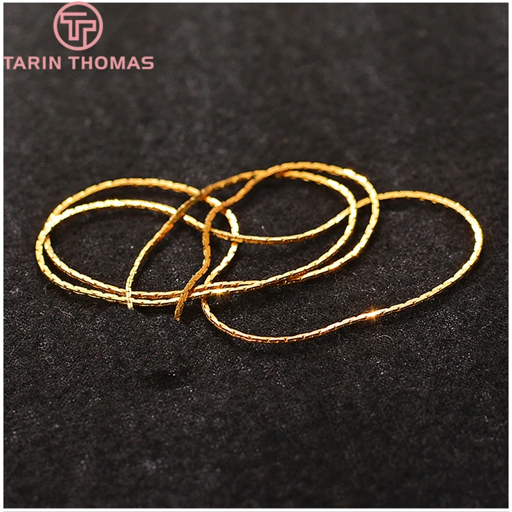 (4626)5 Meters 0.6MM or 0.8MM Copper Square Link Chains Gold or Silver Chains for Necklace making Jewelry Findings Accessories