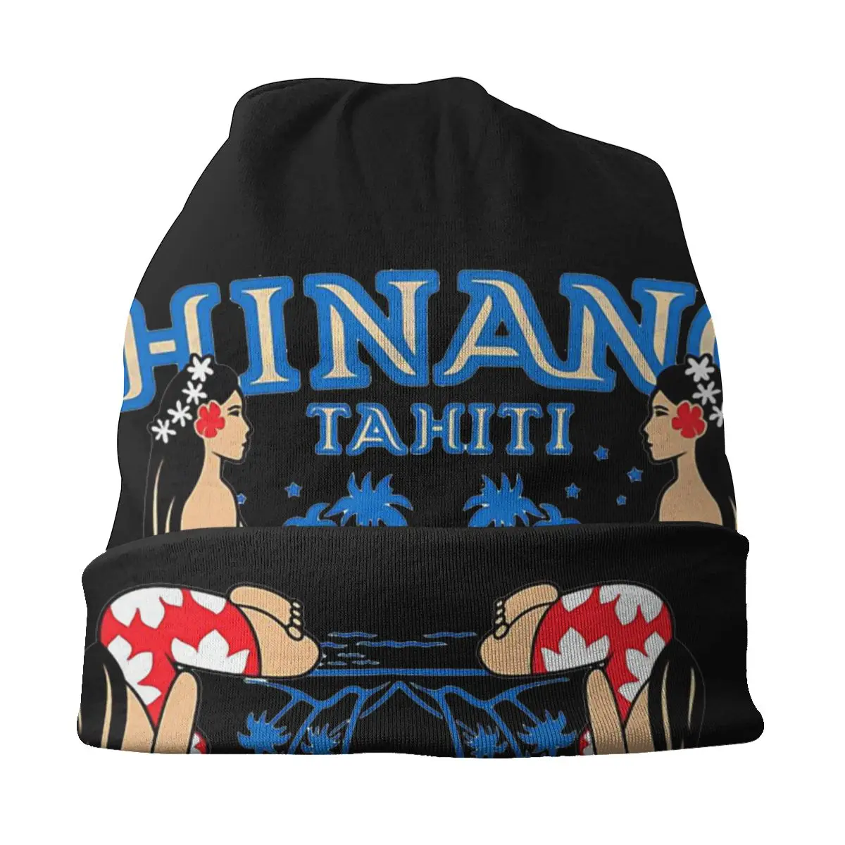 Tree Hinano Tahiti Beach Leisurely Unisex Bonnet Thin Hiking Hats Double Layer Hat Breathable Caps