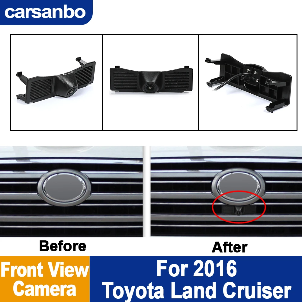 

Автомобильная камера переднего вида Cute AHD 1080P 150 для Toyota 2016, Land Cruiser, объектив «рыбий глаз», водонепроницаемая парковочная камера, автомобильная камера