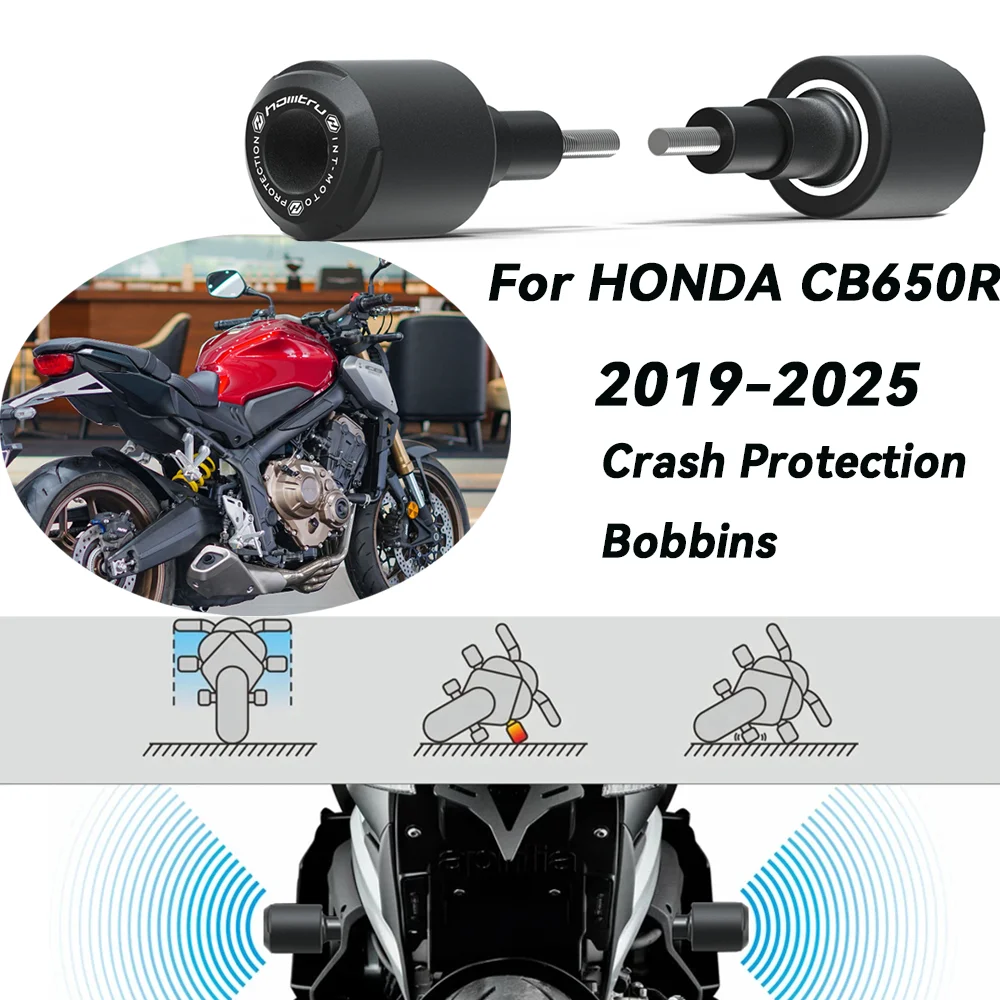 

For Honda CB650R 2019-2023 2024 2025 Motorcycle Falling Protection Frame Slider Fairing Guard Crash Pad Protector