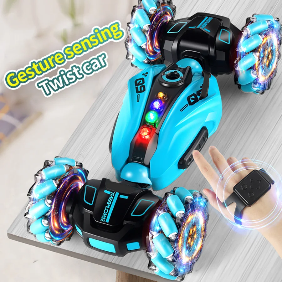 RC Drift Car 2.4G 4WD Remote Control Climbing Cars Gesture-Sensing Dual Control Outdoor Cars Toys With LED Lights