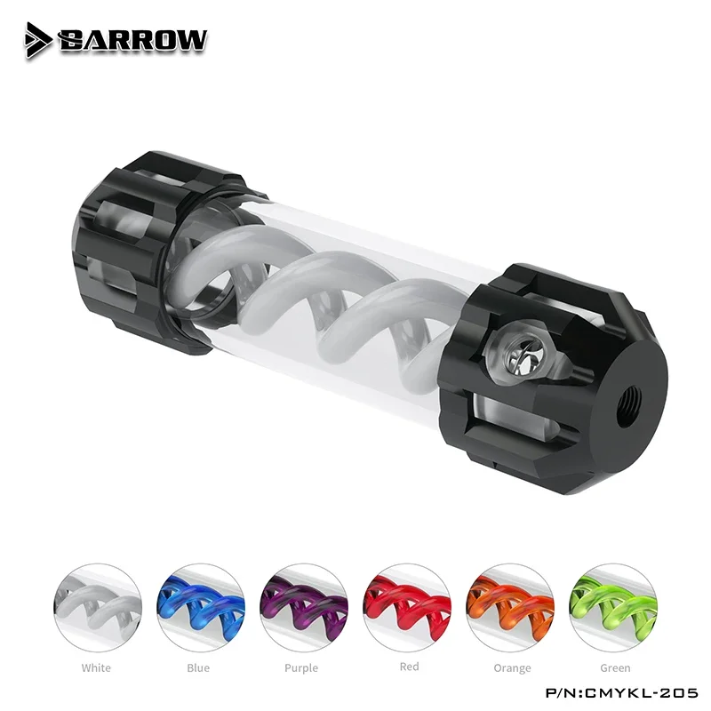 Barrow Water Coolied Cylinder Reservoir PC Case Water Cooling Tank 310 260 210 160mm Length 5V ARGB 3PIN AURA SYNC