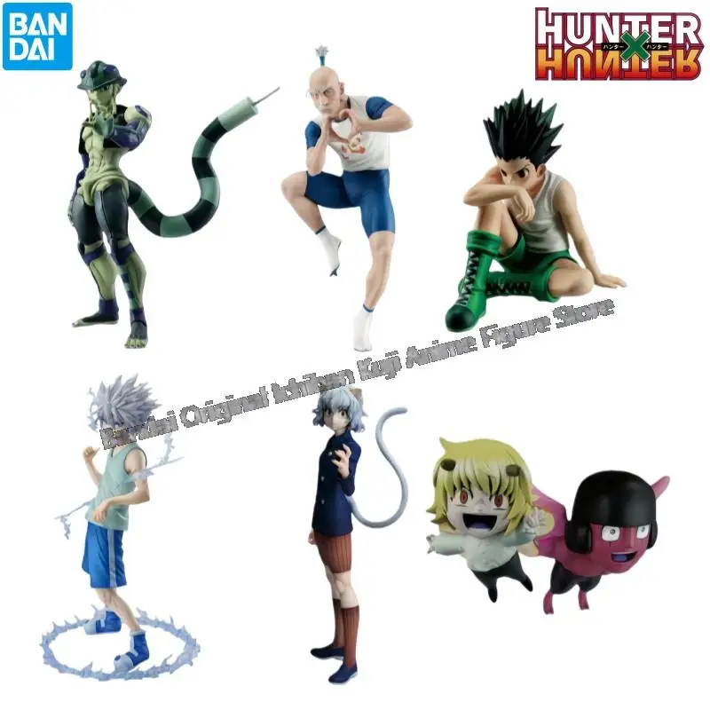 En Stock Bandai caja Original modelo Kit de modelismo Hunter Hunter Meruem Aizakku Netero personajes de Anime estatua de figura de acción Original