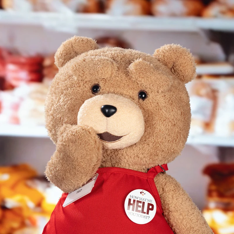 POP MART ted 2 boneka aksi mewah, mainan boneka lucu 30 cm