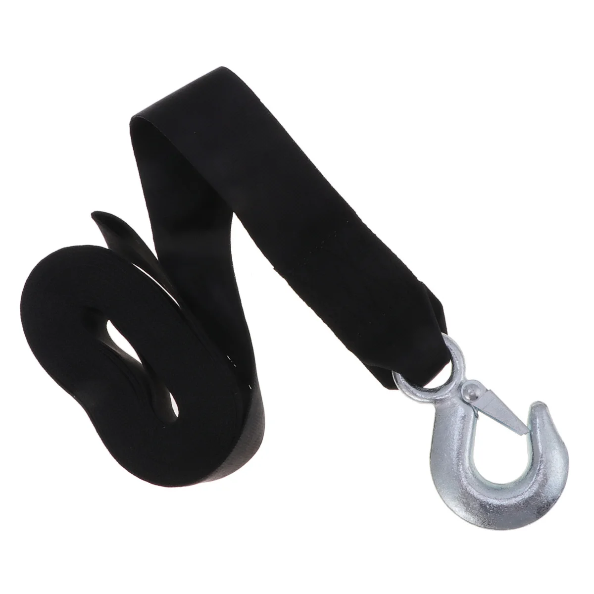 

6m 2 Ton Synthetic Trailer Rope Sturdy Nylon Material Premium Hooks Reduce Vibration Forged Iron Hook Car Winch Strap