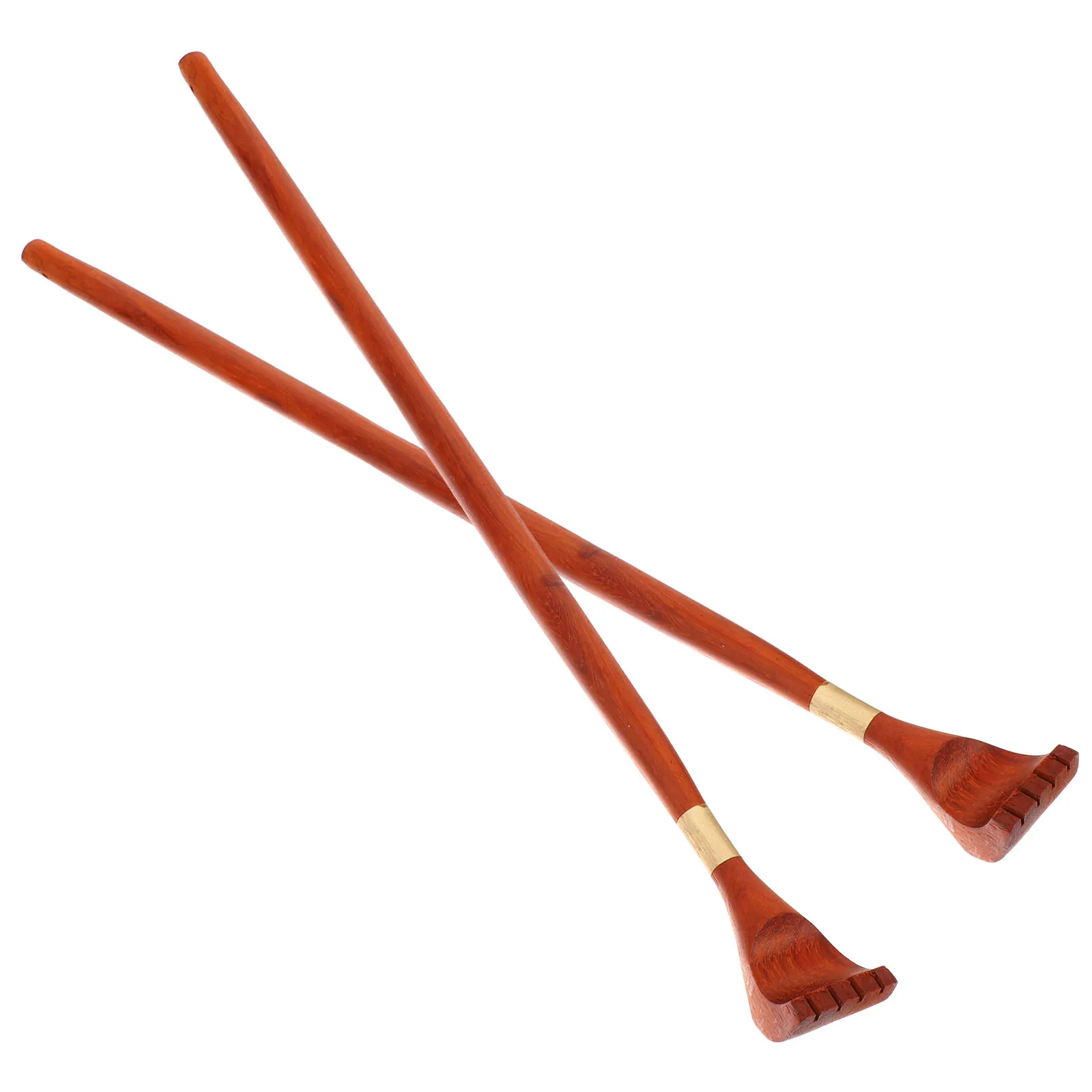 

2pcs Wooden Back Scratcher Long Handle For Itching Relief Back Massager Tool Portable Body Scratching Stick For Adults Elderly