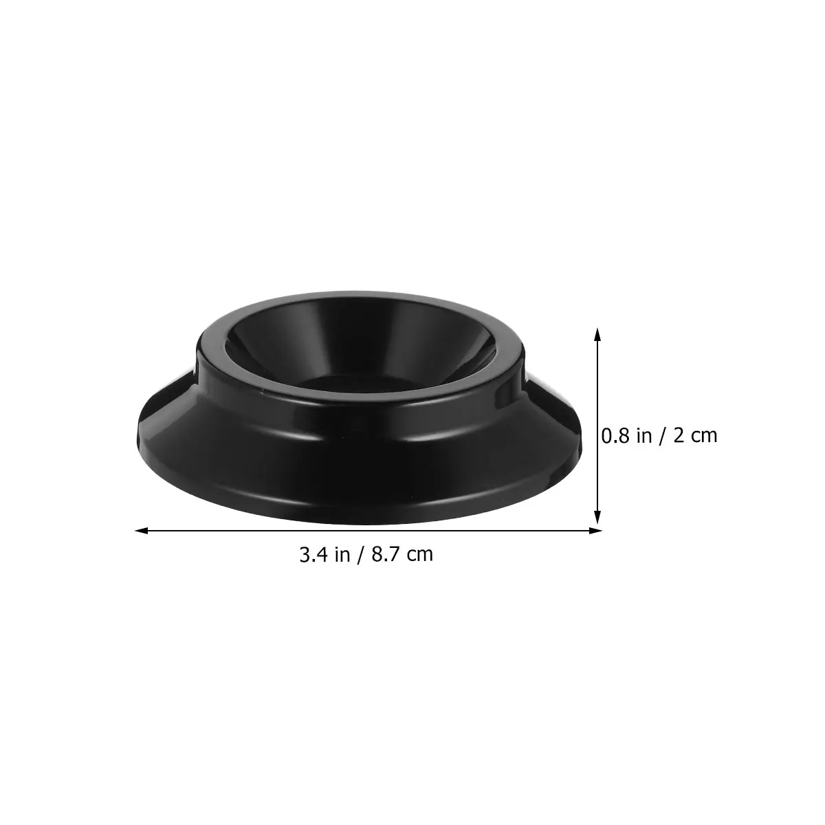 

12 Pcs Non-slip Mat Transparent Piano Feet Pads Cups Floor Black Leg Plastic Abs
