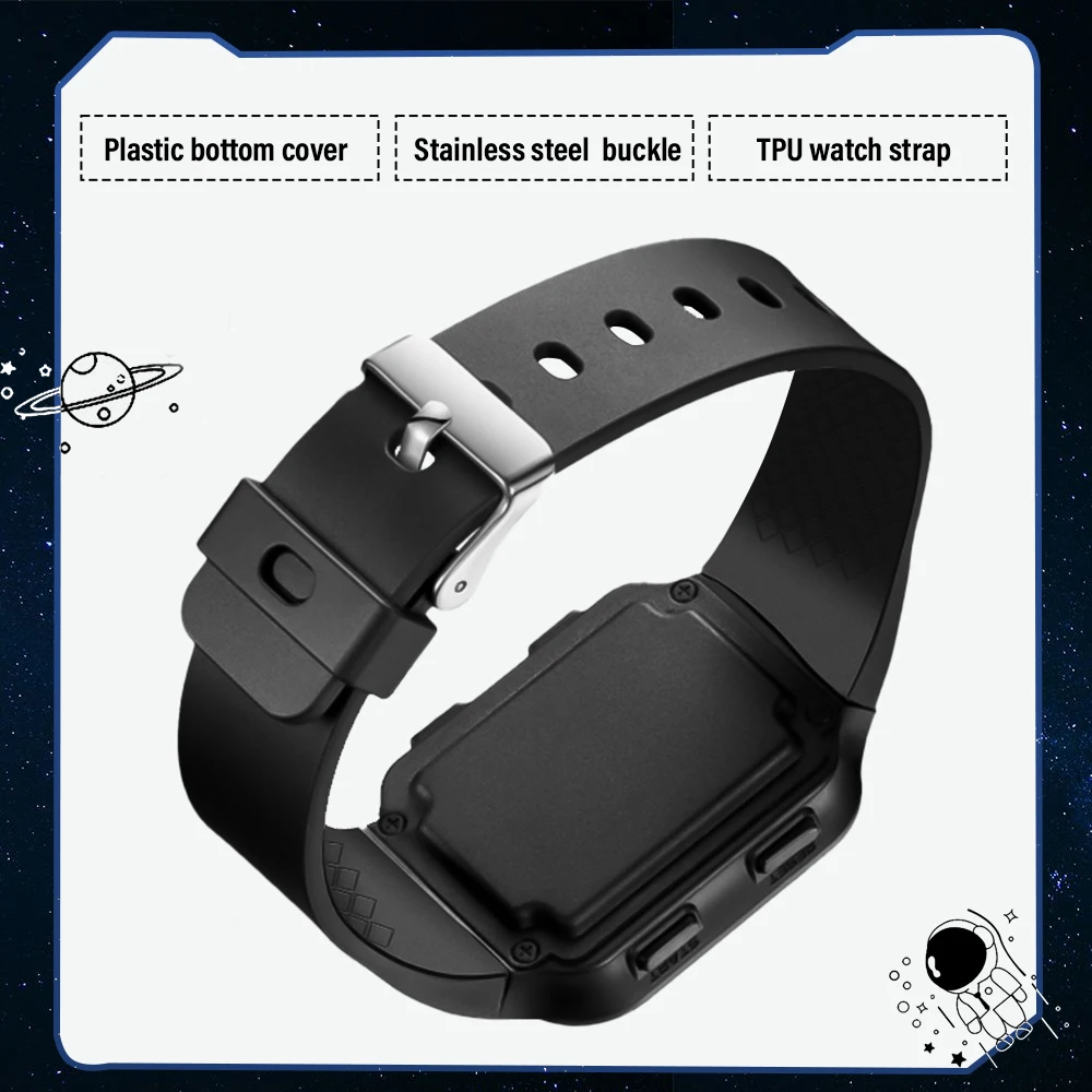 Fashion student astronaut creative sports electronic watch waterproof multifunctional alarm clock plastic cement watch strap