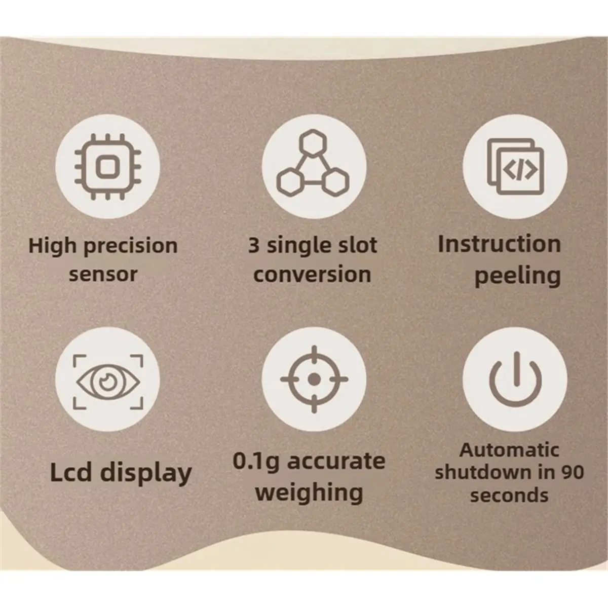 Top Kitchen Small Electronic Scale Highly Accurate Food New Baking Weighing Grams Command High Precision Sensor LCD Display