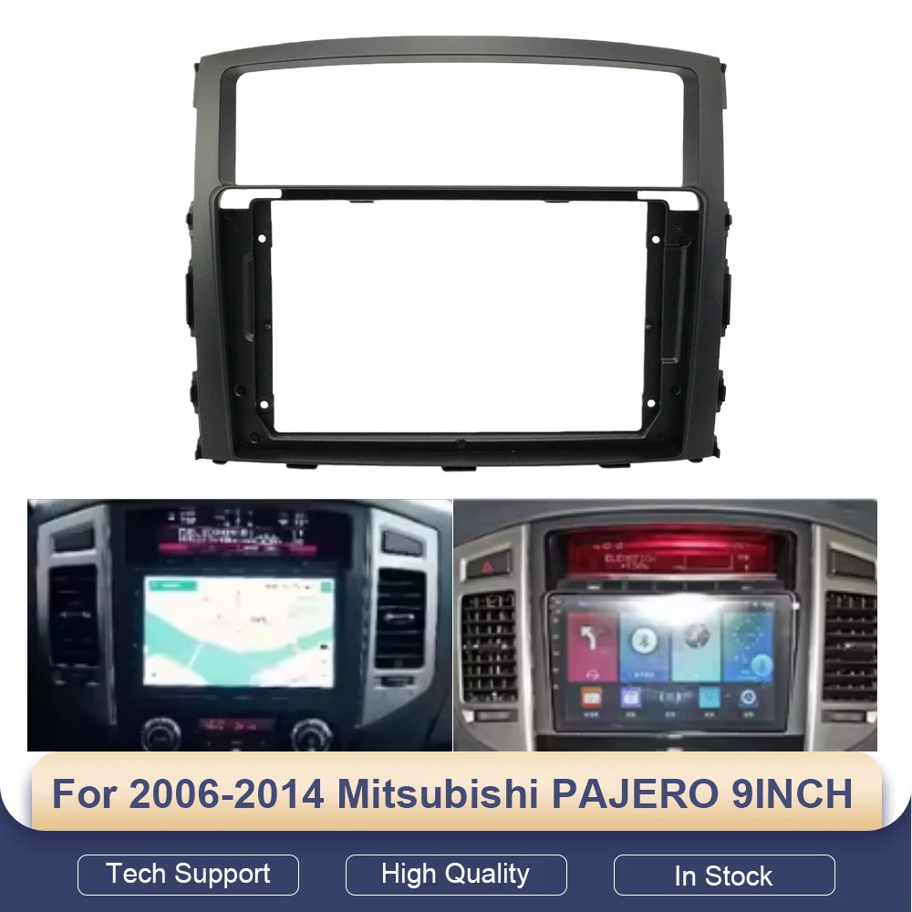 

Автомагнитола Android с DVD для Mitsubishi Pajero 2006-2014, 9-дюймовый экран, стереосистема, видеоплеер, кабели, рамка