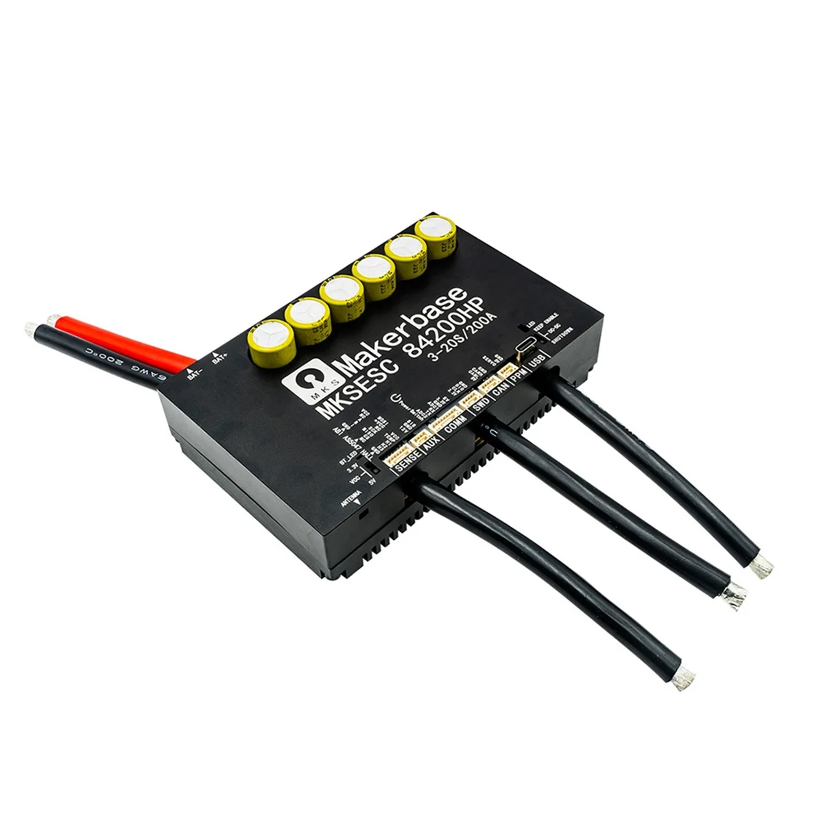 

Retails Makerbase VESC 84200HP 84V 200A High Current with Alu PCB Based on VESC for E-Foil Fight Robot Surfboard AGV Robot