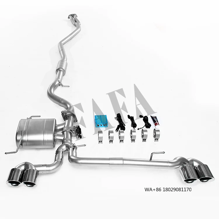 

Для BMW 320i E90 2.5 3.0 2006-2011: Система выхлопа (средняя и задняя секции) с электрическим клапаном, глушителем и выхлопной трубой