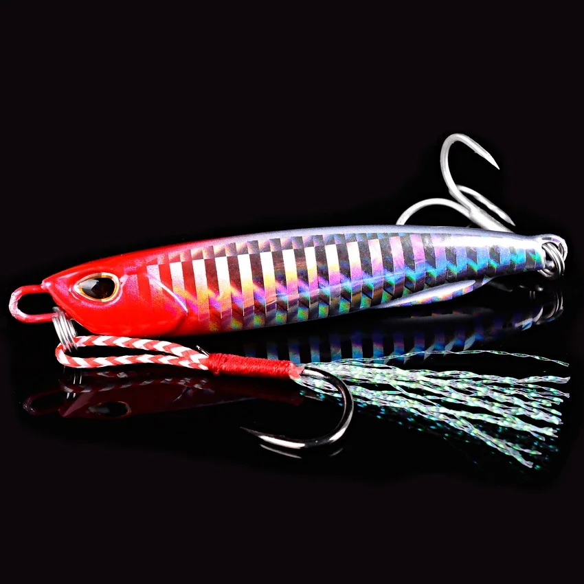 10g-40g Metal Jig Fishing Lure Weights Trolling Hard Bait Bass Fishing Bait Tackle Trout Jigging Lure Jigs Saltwater Lures