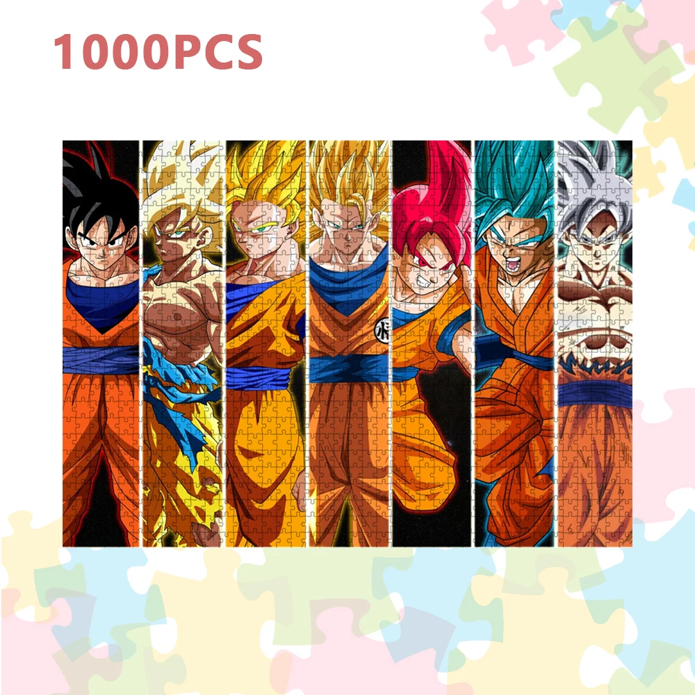 Dragon Ball Puzzle Super Saiyan Cartoon Anime Puzzles für Erwachsene Dekompression Spielzeug Kind pädagogische intellektuelle Spiel