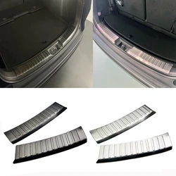 For Honda CRV CR-V 2023 2024 stainless steel Built-in outer Rear Bumper Protector door Sill Trunk Tread Plate Trim Accessories