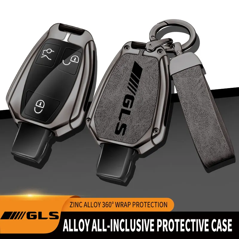 

Zinc Alloy Car Key Case For Mercedes GLS450 GLS400d GLS320 Remote Control Protector For Mercedes Benz GLS Key Accessories