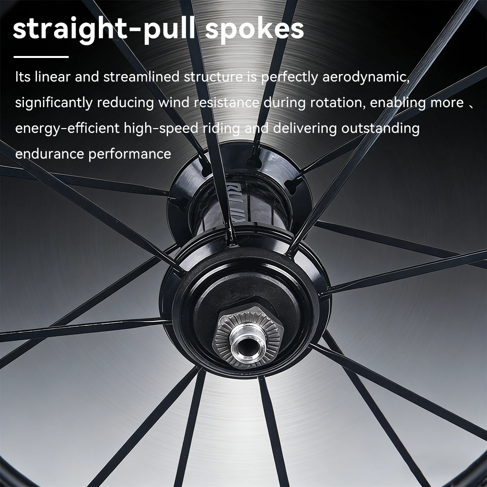 Neuer 700C 30/40/50mm Rennrad-Laufradsatz aus Aluminium mit Clincher-Felge, V-Bremse, Scheibenbremse, Steckachse und Center-Lock-Naben – Detail 9