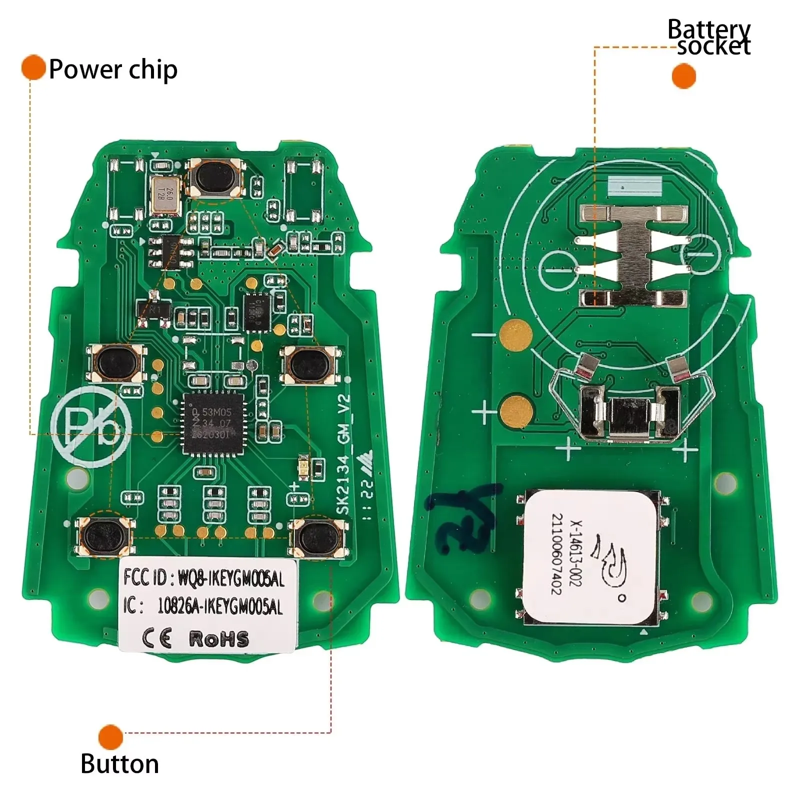 1/3/5PCS AUTEL Smart Key GM004AL GM005AL Car Remote Key Used with MaxiIM KM100 KM100E IM508 IM608 PRO MAXIIM IKEY Premium Style