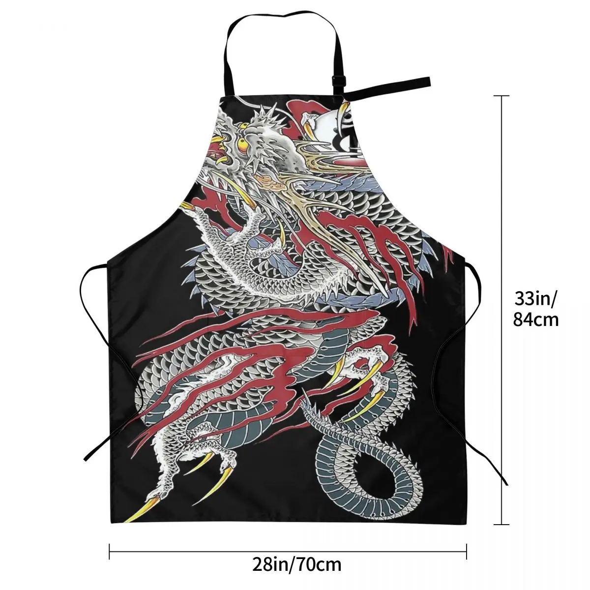 Kiryu Kazuma Dragon Of Dojima Yakuza Aprons Chef Cooking Cuisine Tablier Sleeveless Bib Kitchen Cleaning Pinafore for Women Men