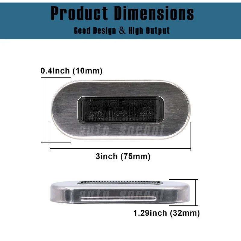 ISURE MARINE 4 pieces 12V Marine Signal Light 3LED Boat Tail Light Waterproof High-Quality Signal Light  Marine Lighting