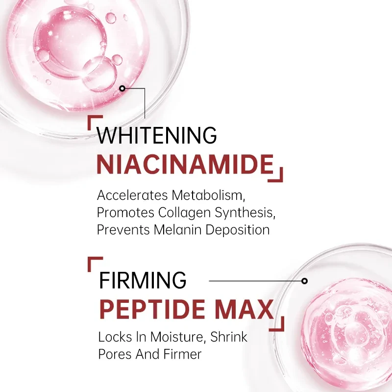 Niacinamide Dark Spot Remover Serum for Face Whitening Moisturizer Hyaluronic Acid Removal Freckle Facial Serum Skin Care